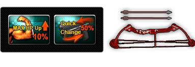 Mega HP 10%+Quick Change Weapon+Compound Bow Devil