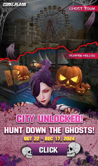 Pumpkin / Ghost town stage unlocked 22 Oct - Dec 17