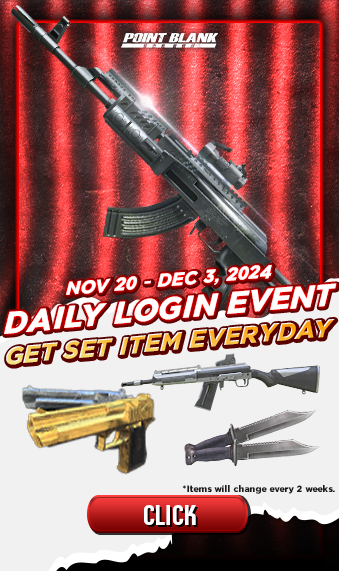 Daily Login reward 20 Nov - 3 Dec