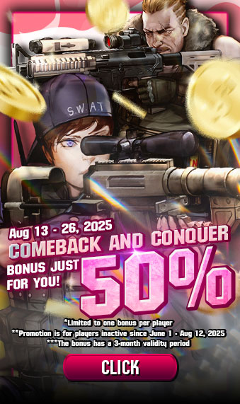 Comeback Top-Up 13 - 26 Aug