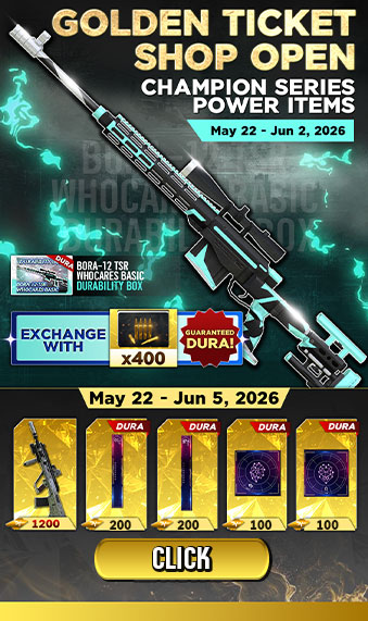 Bullet Token & Gold Ticket 22 May - 5 June